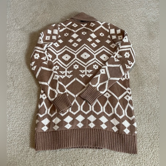 Old Navy - Tribal Aztec Design Open Front Cardigan - Super Warm - Size: Small - Picture 6 of 7